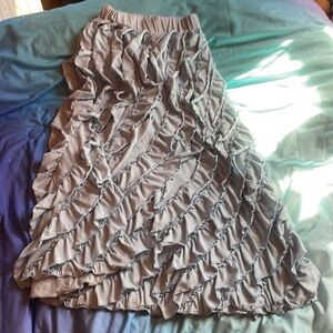 Girl’s Long Blue Ruffle Skirt size 8/10